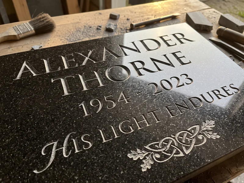 Monument Engraving — Rock of Ages Sandblasting
